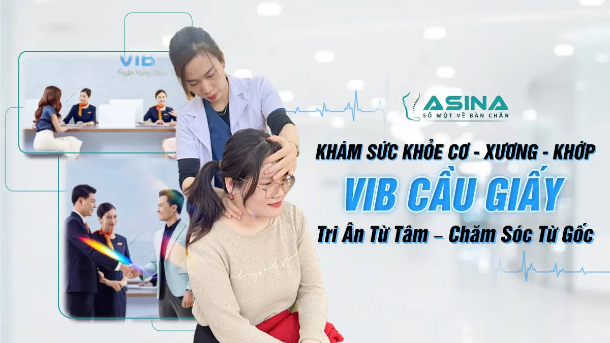 ASINA Đồng Hành Cùng VIB Cầu Giấy: Khám Sức Khỏe Cơ – Xương – Khớp Cho Doanh Nghiệp