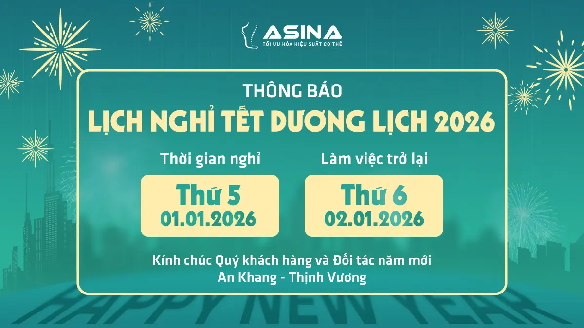 ASINA THÔNG BÁO: LỊCH NGHỈ TẾT DƯƠNG LỊCH 2026